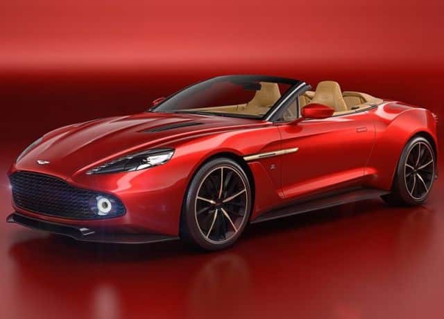 Vanquish Zagato Volante ön üç çeyrek görünüm