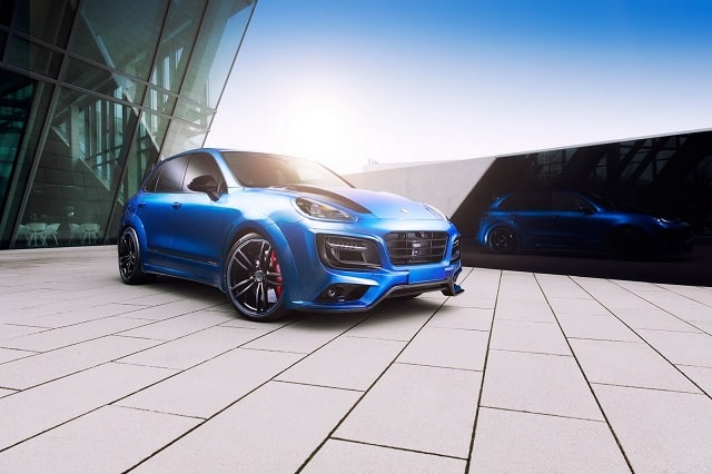 Porsche Cayenne TECHART Magnum Sport önden üç çeyrek görünüm