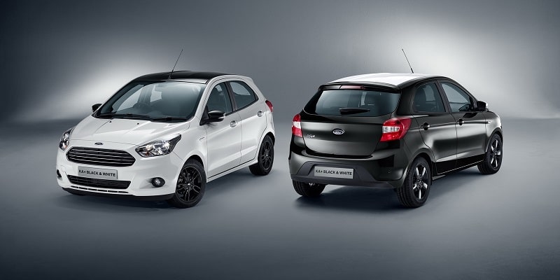 Ford Ka+ Black & White özel seri siyah ve beyaz otomobiller