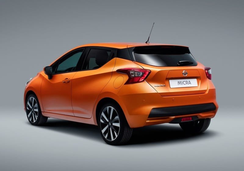 Nissan Micra arka üç çeyrek görünüm