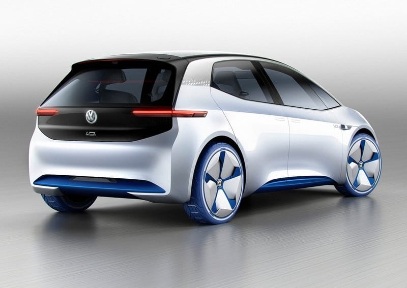 Volkswagen I.D. konsepti arka üç çeyrek görünüm