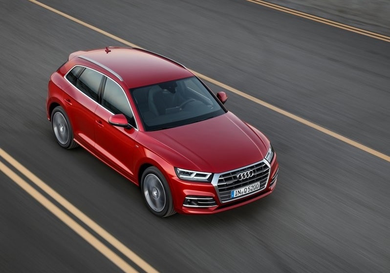 2017 Audi Q5 ikinci nesil ön ve yan görünüm