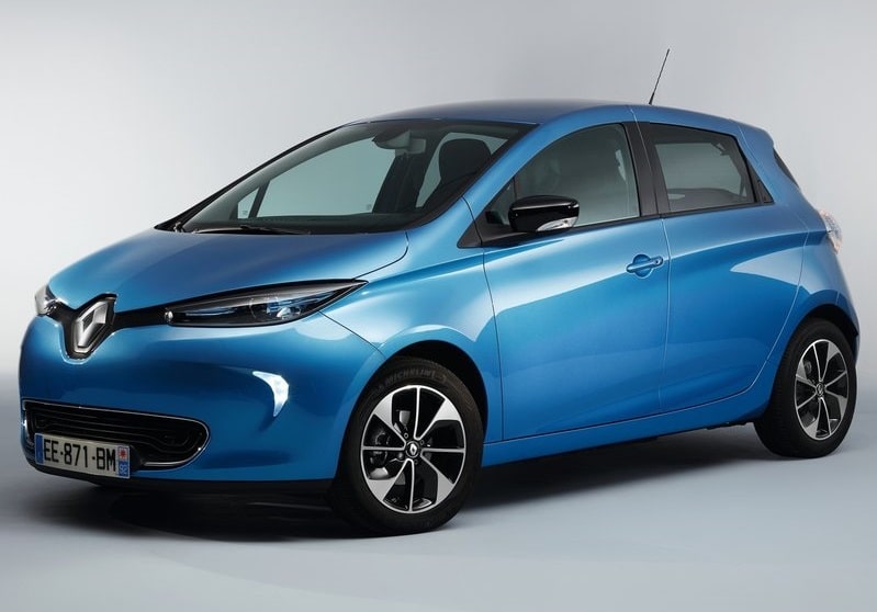 2017 Renault Zoe ön ve yan tasarım arşiv görseli