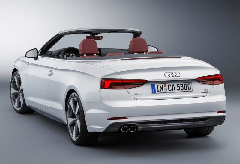 Audi A5 Cabriolet açık tavan görünümü