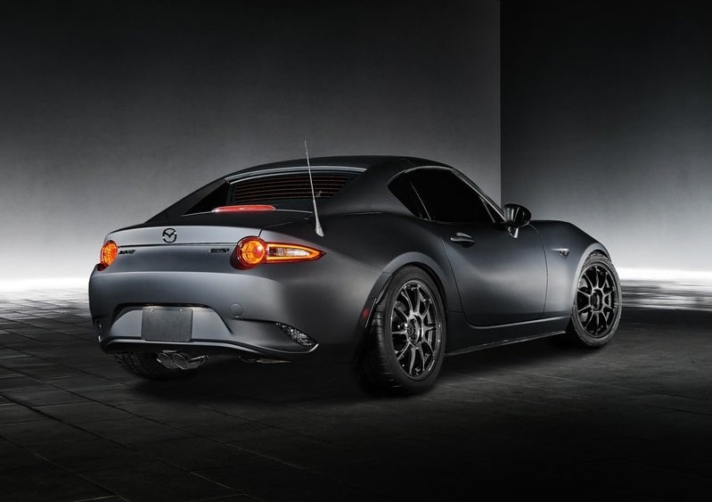 MX-5 RF Kuro konsepti yan görünüm ve RAYS jantlar