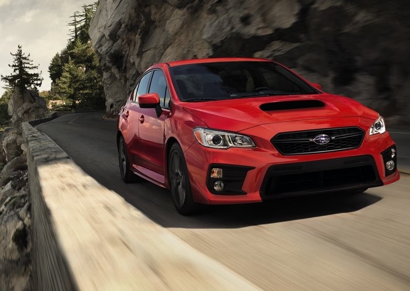 2018 Subaru WRX ön üç çeyrek dış tasarım görünümü
