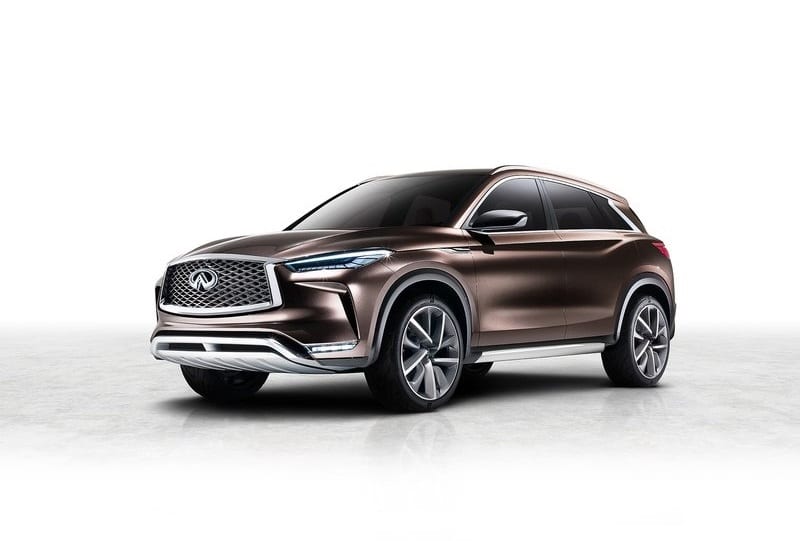 Infiniti QX50 Concept önden üç çeyrek görünüm