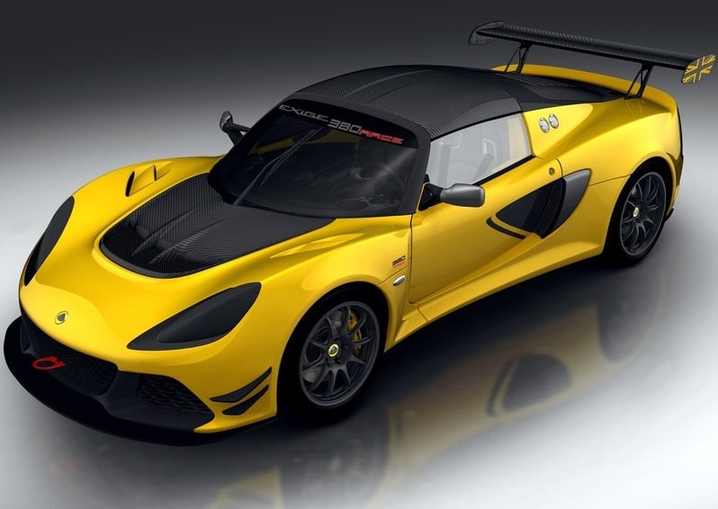 Lotus Exige Race 380 önden pist görünümü