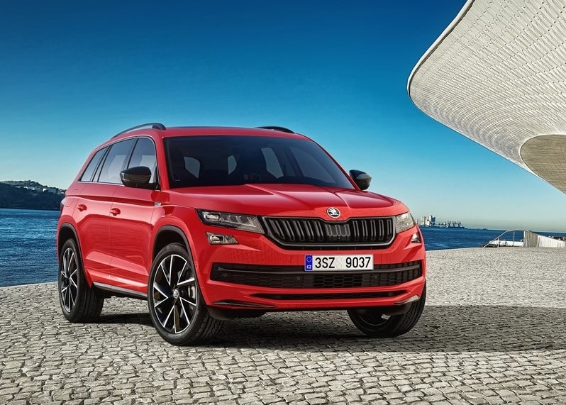 Kodiaq Sportline arka üç çeyrek görünümü