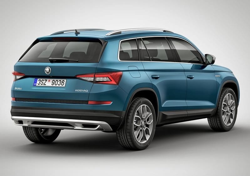 Skoda Kodiaq Scout ön üç çeyrek görünümü