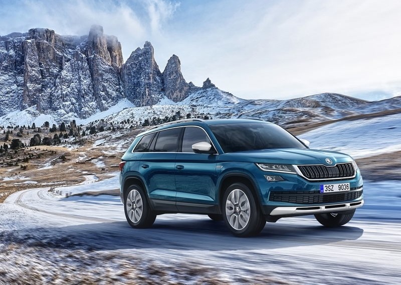 Kodiaq Scout arka üç çeyrek görünümü
