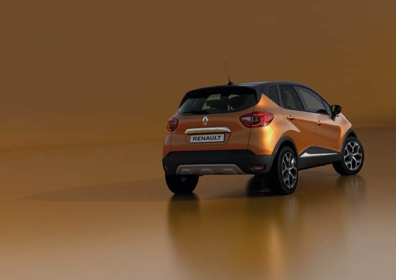 Renault Captur yan profil ve iki renkli gövde