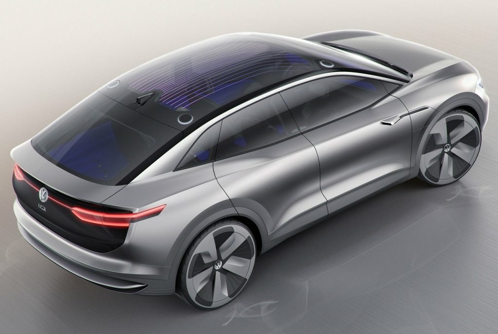 Volkswagen I.D. CROZZ konsept arka üç çeyrek görünümü