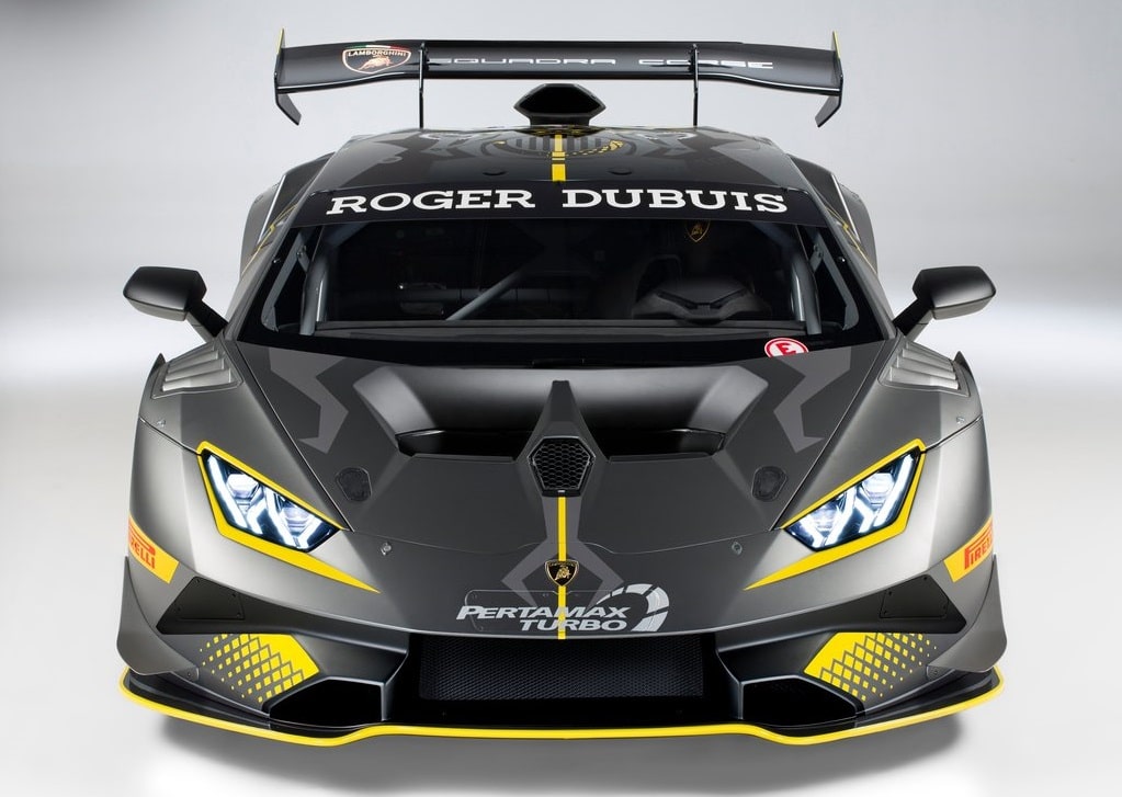 Huracan Super Trofeo EVO önden görünüm ve tavan hava girişi