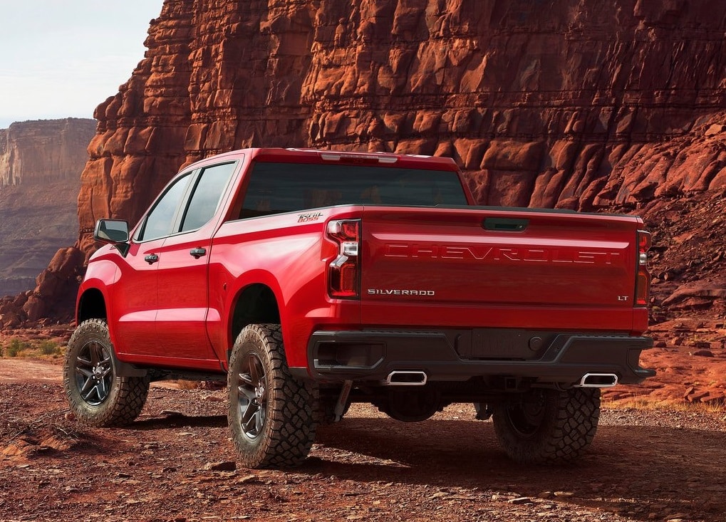 Chevrolet Silverado 1500 gövde ve yük kasası görünümü