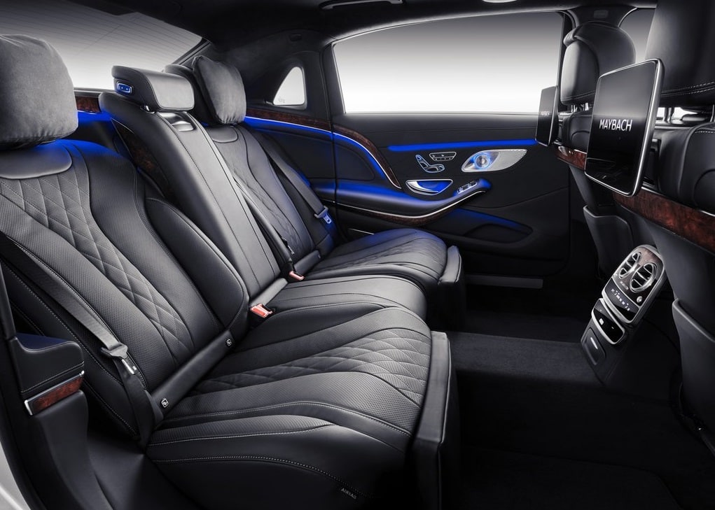 Mercedes-Maybach S-Class arka koltuklar ve arka eğlence ekranları