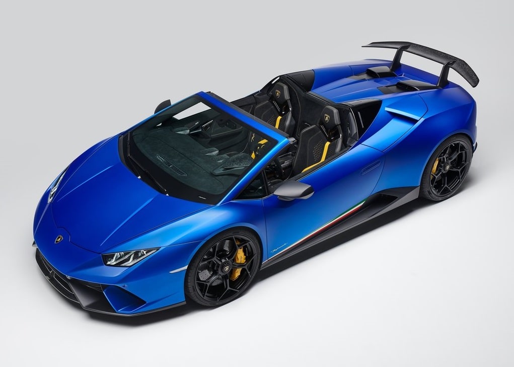 Lamborghini Huracan Performante Spyder açık tavanlı gövde