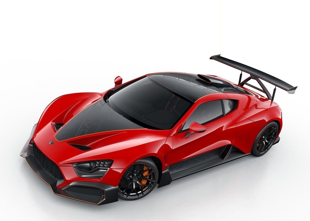 Zenvo TSR-S ön ve yan tasarım görünümü