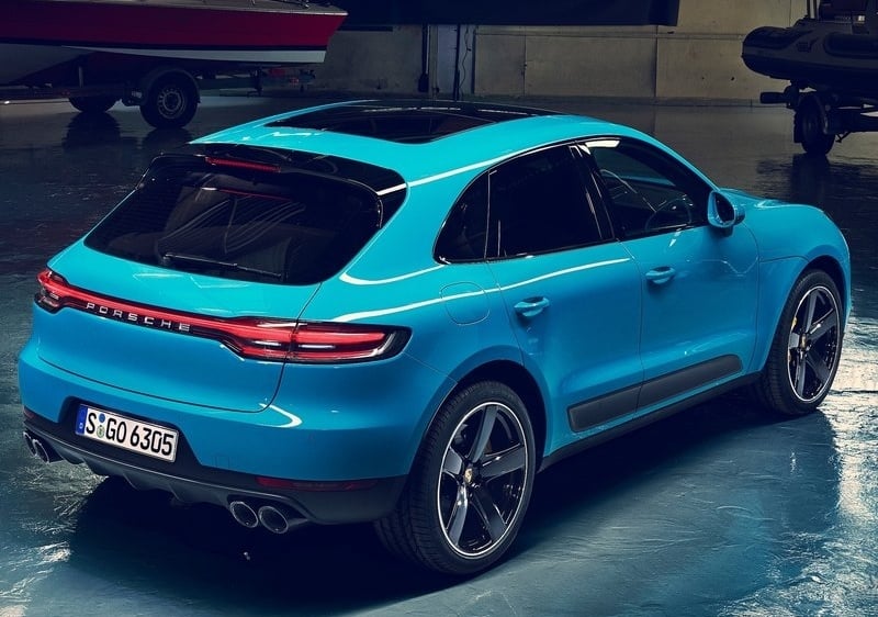 Porsche Macan arka üst açı görünümü