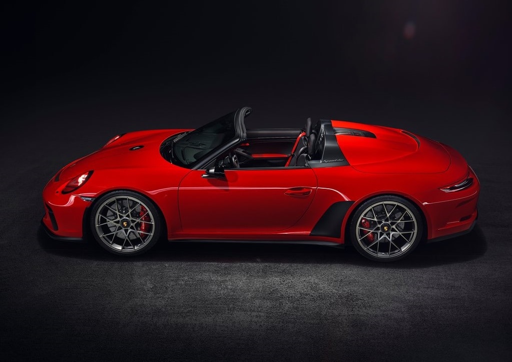 Porsche Speedster Concept yandan açık gövde profili