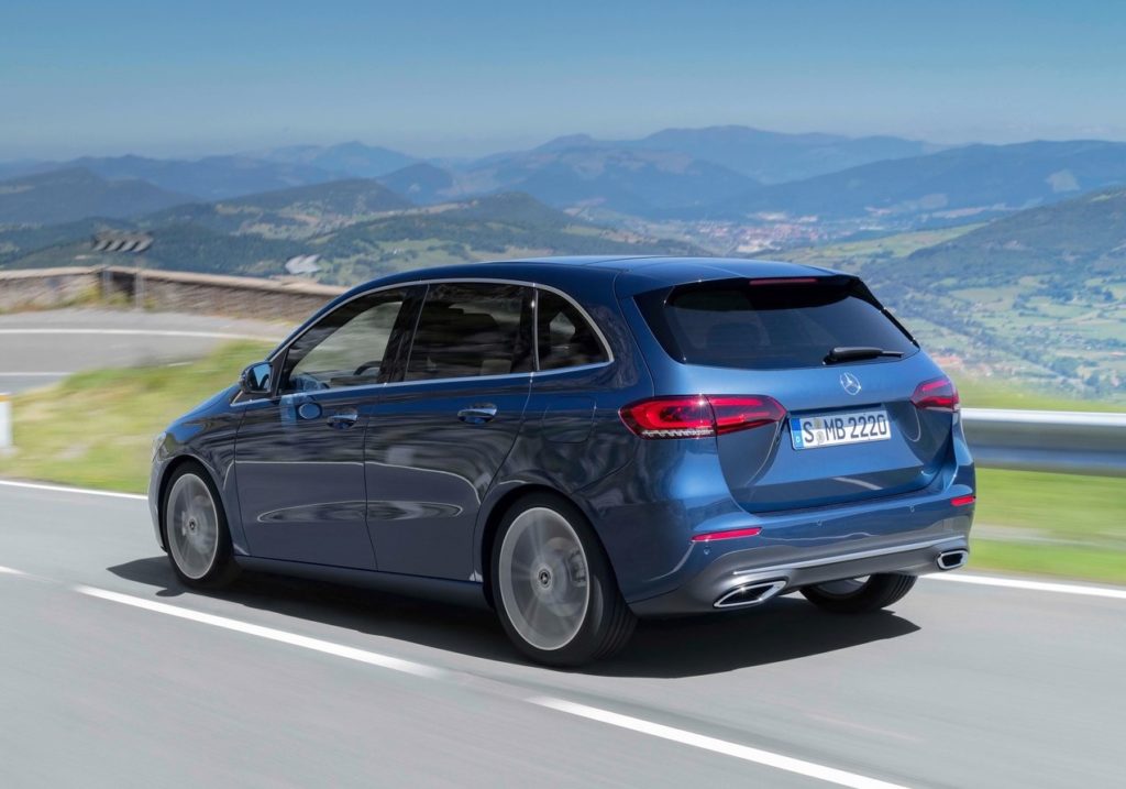 Mercedes-Benz B Serisi yan profil