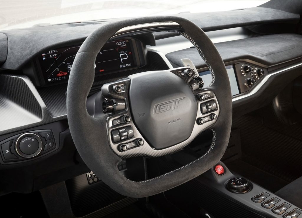 Ford GT Carbon Series iç mekân ve gösterge paneli