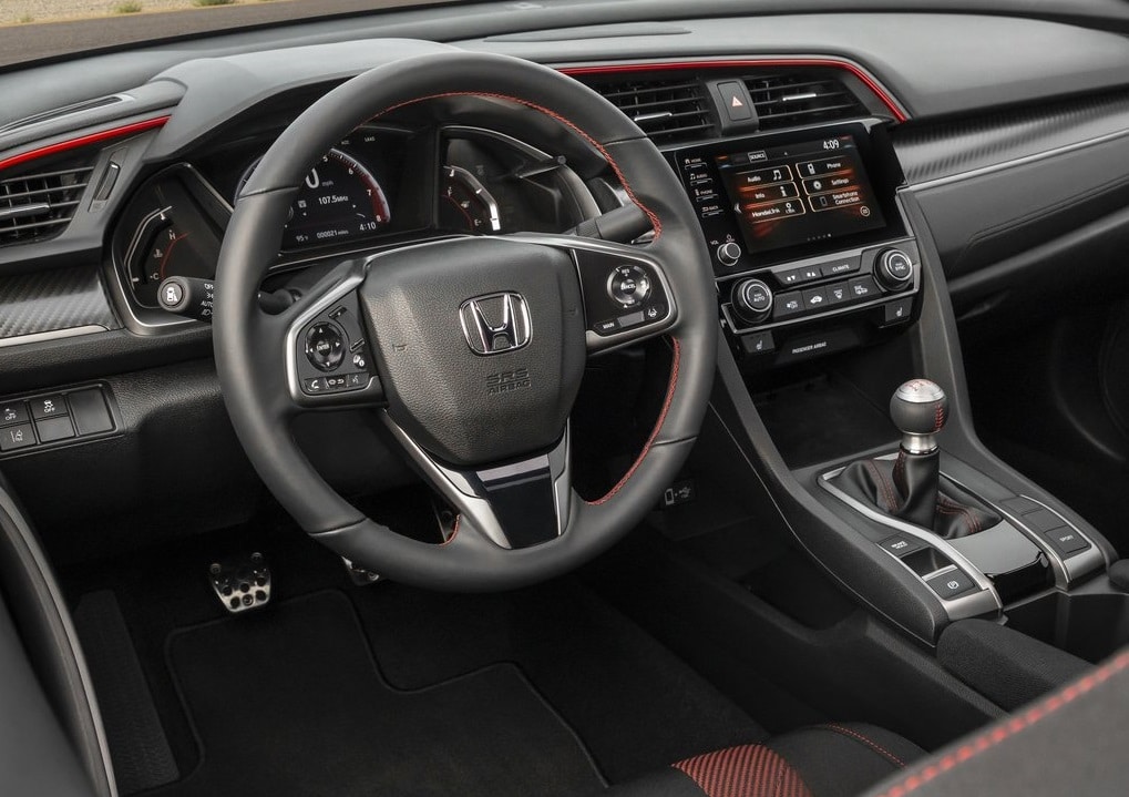 Honda Civic Si Sedan arka ve yan görünüm arşiv fotoğrafı