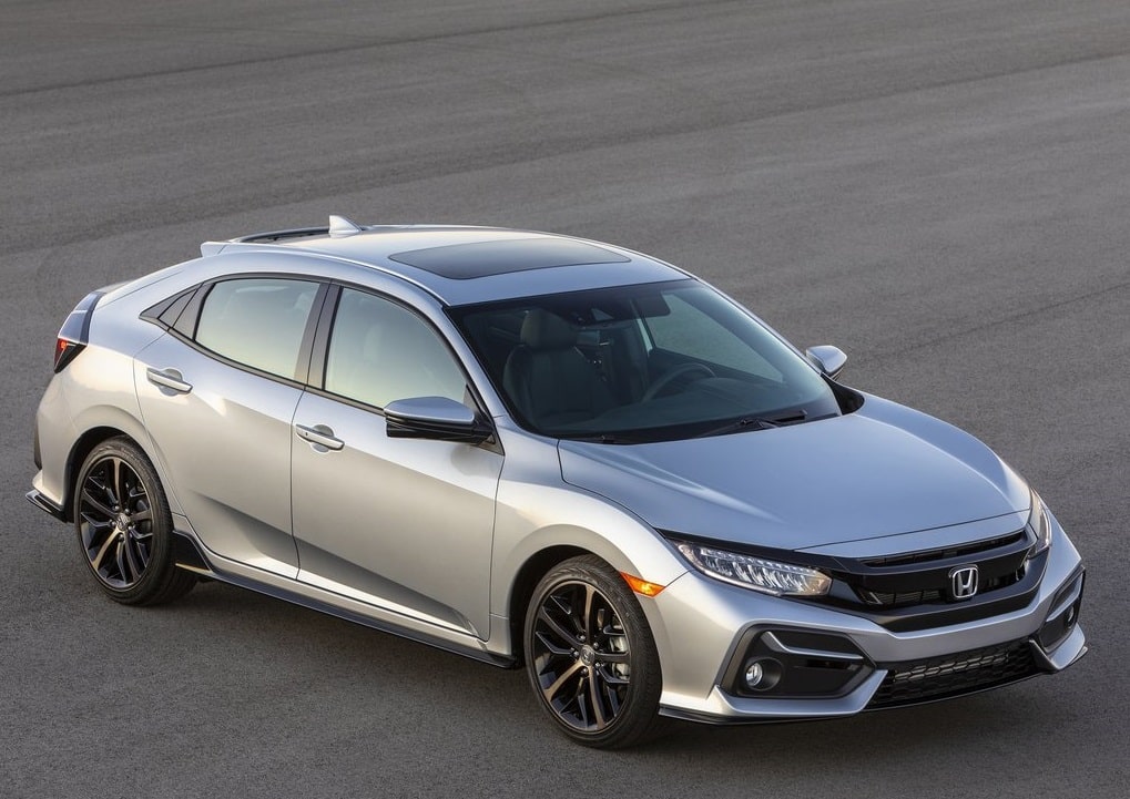 Honda Civic Hatchback Sport Touring üstten ön görünüm