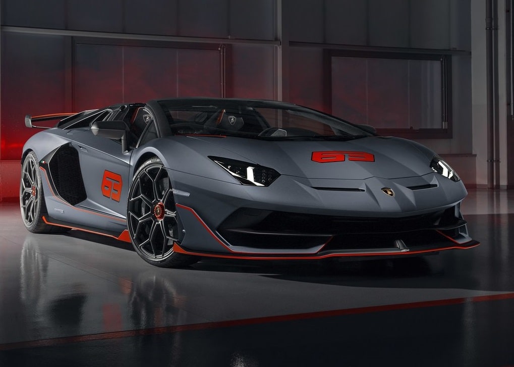 Lamborghini Aventador SVJ 63 Roadster önden üç çeyrek görünüm