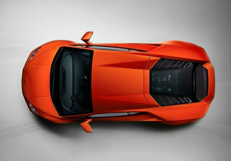 Huracan EVO üstten stüdyo görünümü