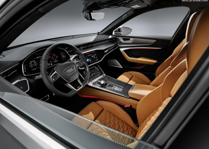 RS 6 Avant ön koltuklar ve kokpit