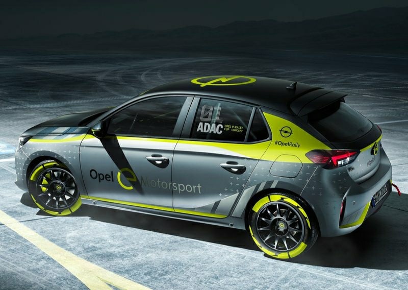 Opel Corsa-e yarış otomobili dış tasarım ayrıntıları
