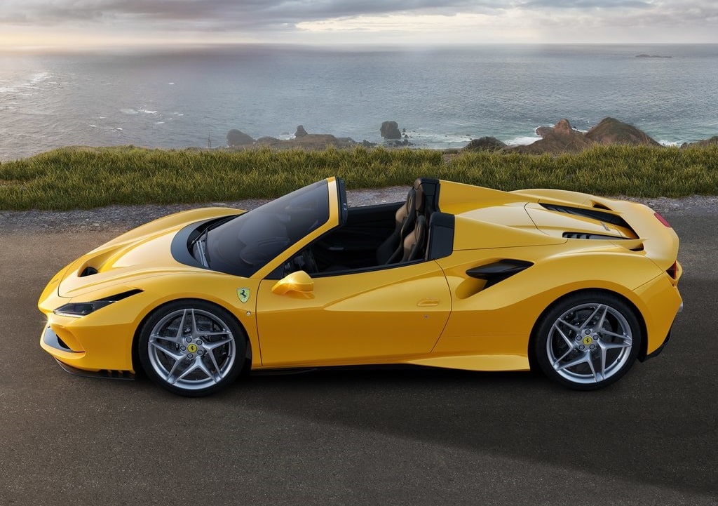 Ferrari F8 Spider aerodinamik gövde yüzeyleri