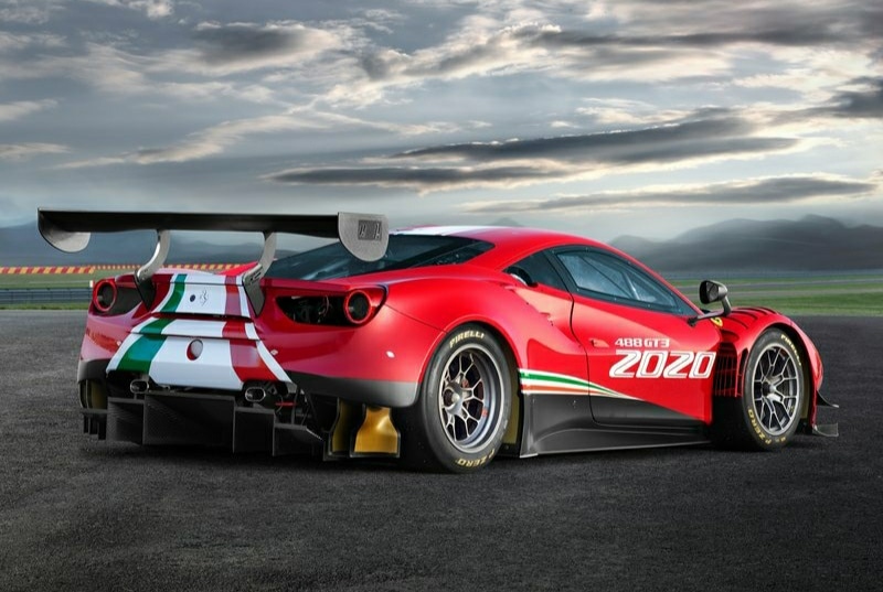 488 GT3 Evo ön bölüm aerodinamik detayları