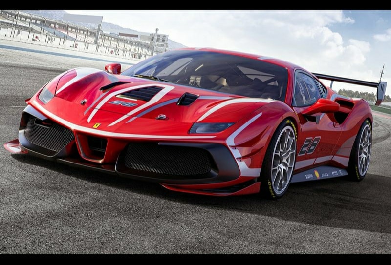 488 Challenge Evo önden üç çeyrek görünüm