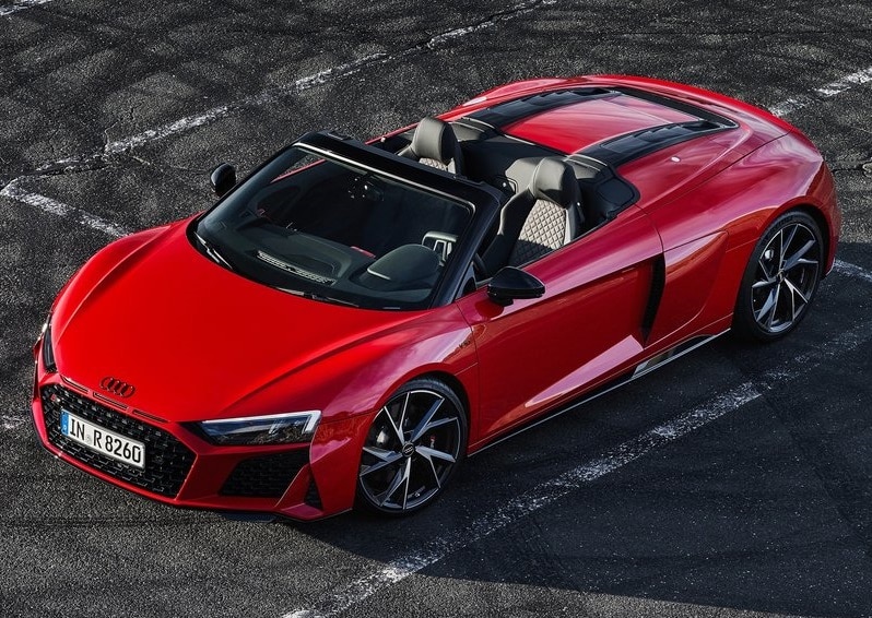 Audi R8 V10 Rwd Spyder otomobil arşiv görseli