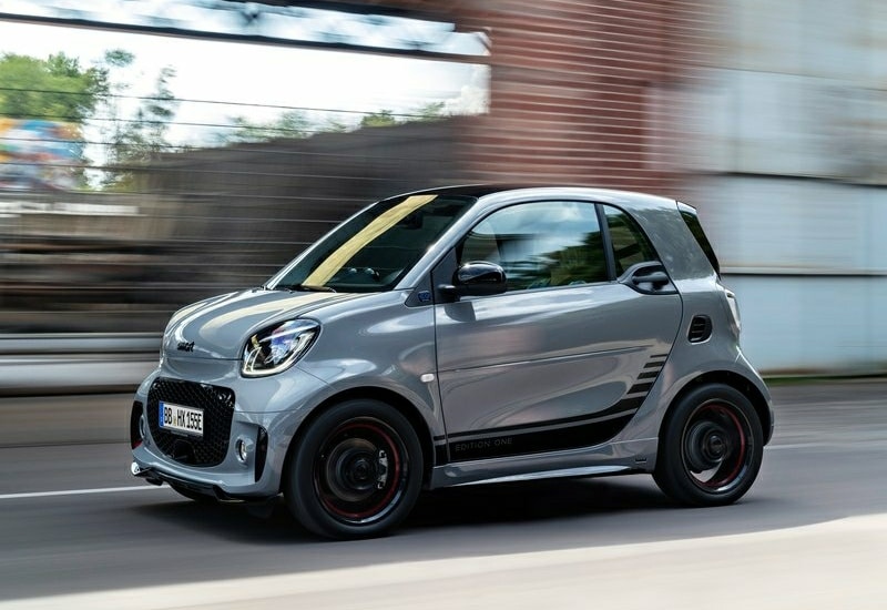 Elektrikli smart fortwo arka bölümü