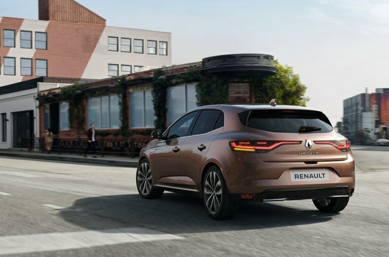 Renault Megane arka üç çeyrek görünümü