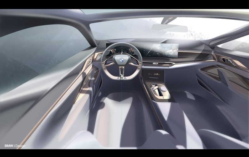 BMW i4 konsept otomobil tasarım detayı