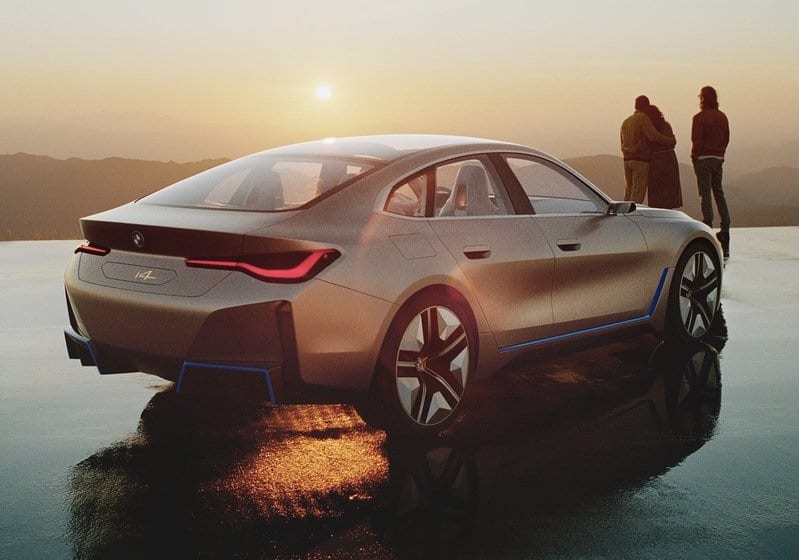 BMW i4 konsept dış tasarım ayrıntısı