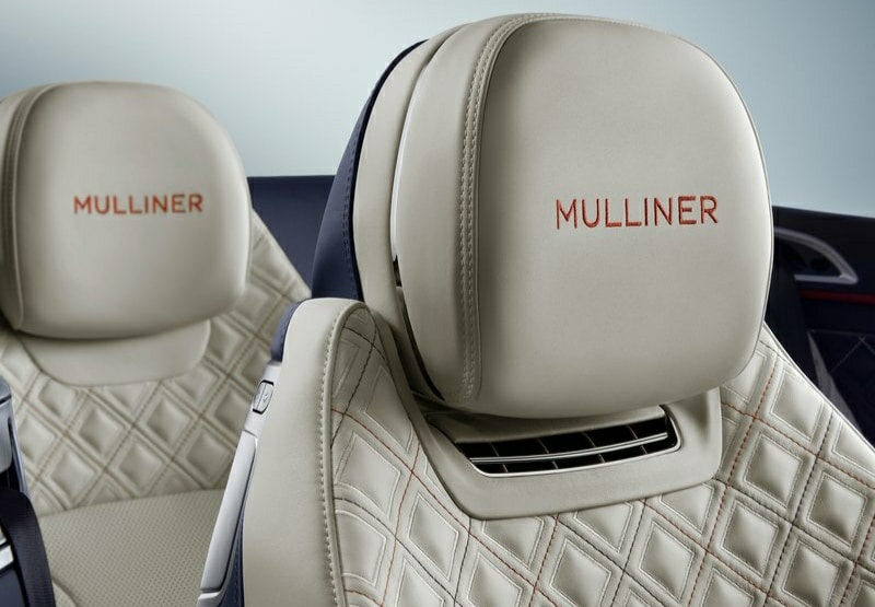 Continental GT Mulliner Convertible iç mekân görünümü