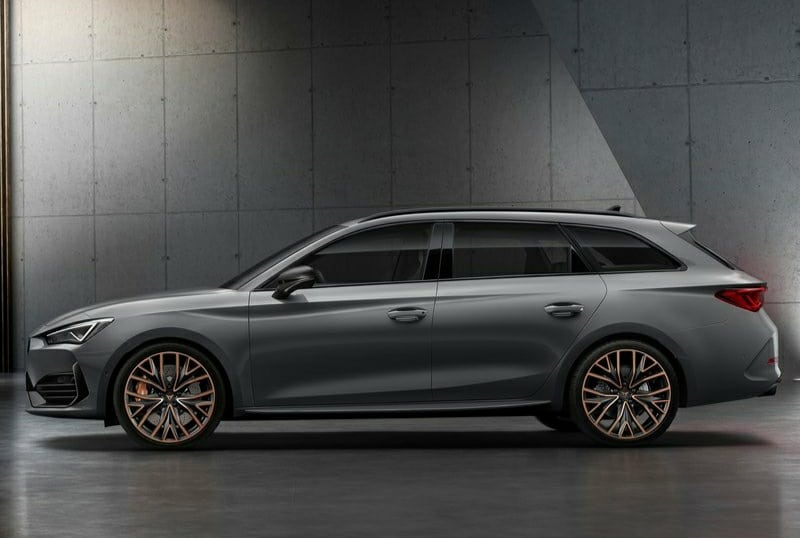CUPRA Leon Sportstourer gri gövde yan profili