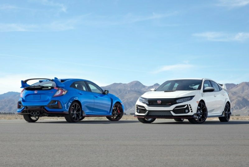 Honda Civic Type R kırmızı spor koltuklar