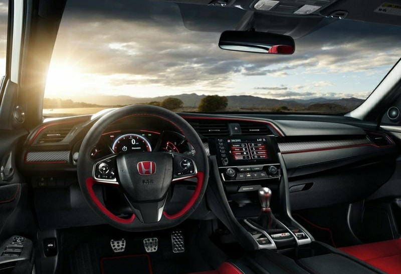 Honda Civic Type R Alcantara direksiyon