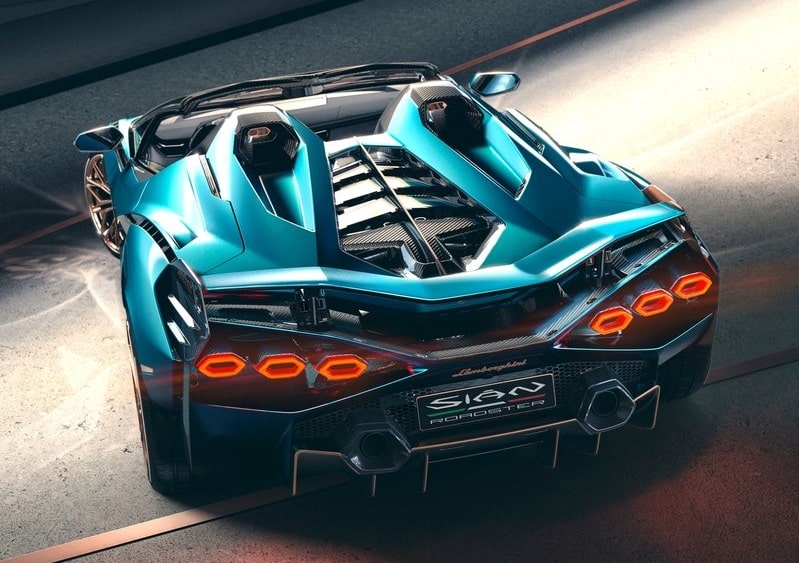 2021 Lamborghini Sian Roadster otomobil arşiv görseli