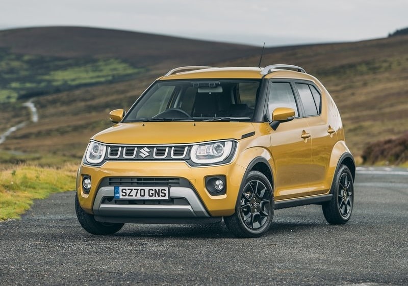 Sarı Suzuki Ignis önden yakın görünüm