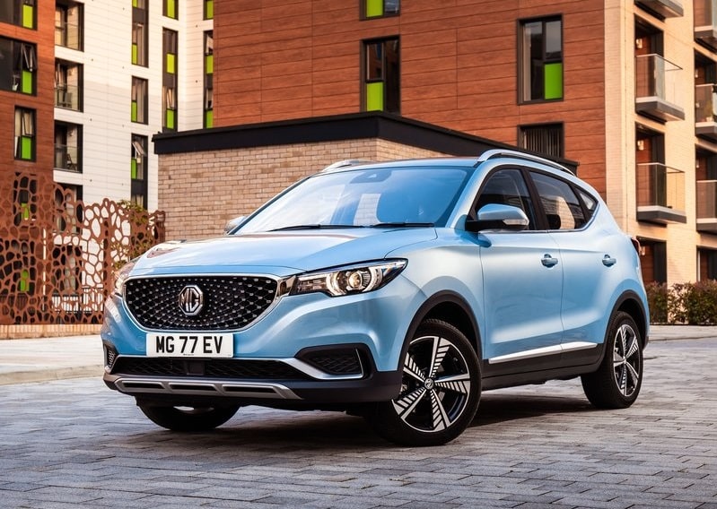 2023 MG ZS Mart Fiyat Listesi yazısındaki mavi MG ZS ön görünümü