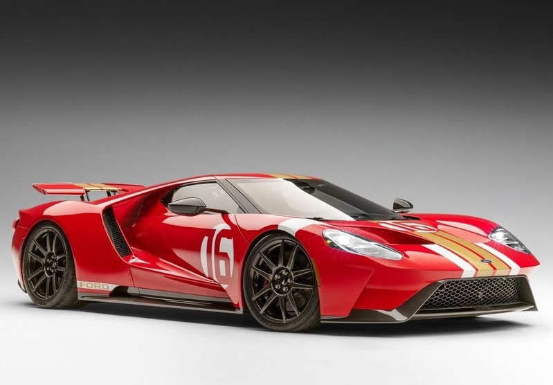 Ford GT Alan Mann Heritage Edition kokpit