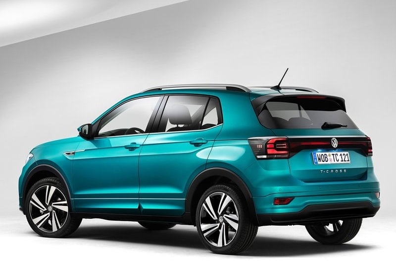 Volkswagen T-Cross arka üç çeyrek gövde görünümü
