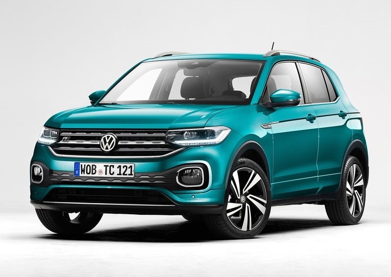 2024 Volkswagen T-Cross Ocak Fiyat Listesi için önden üç çeyrek Volkswagen T-Cross görünümü